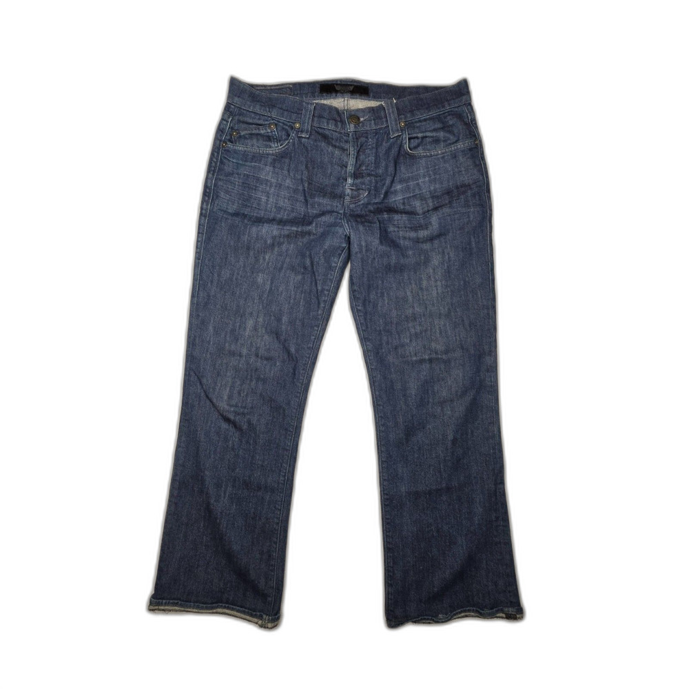 Rock & Republic Men’s Jeans 36 Blue Button Fly Flap Pockets Stretch Denim 36x29